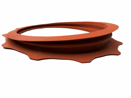 High Temp Seal made of orange Rishon material by RCF Technologies