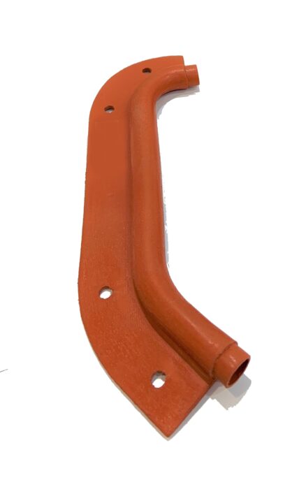 High Temp Bulb Seal made of orange Rishon material by RCF Technologies